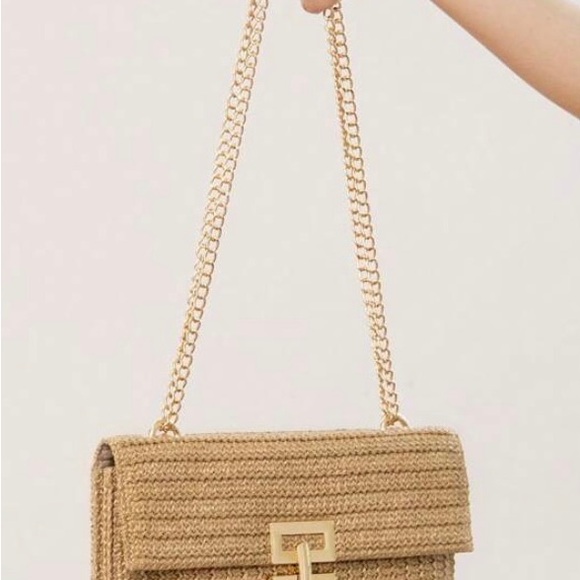 Straw Clutch NWOT - Picture 3 of 4